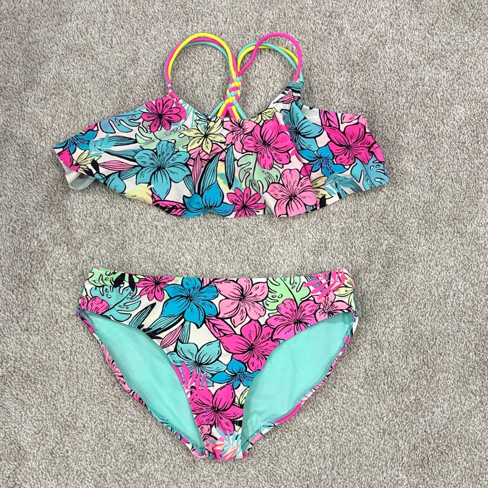 Floral Kids Swim Set